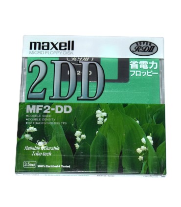 Disquete 3 1/2 DD Maxell MF2-DD Super RDII verde