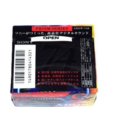 Pack 5 Minidisc 74 minutos Sony Prism