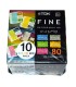 Pack 10 Minidisc 80 minutos TDK Fine Color Mix