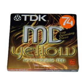 Minidisc 74 minutos TDK Yellow