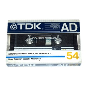 Cinta de Cassette vírgen TDK AD54 54min