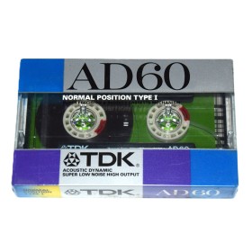 Cinta de Cassette vírgen TDK AD60 60min