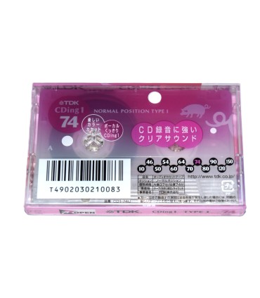 Cinta de Cassette vírgen TDK CDing 1 54min