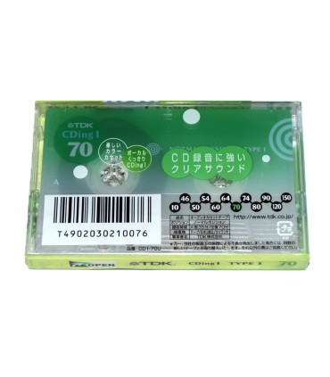 Cinta de Cassette vírgen TDK CDing 1 70min