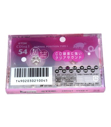 Cinta de Cassette vírgen TDK CDing 1 74min