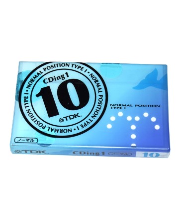 Cinta de Cassette vírgen TDK CDing 1 10min