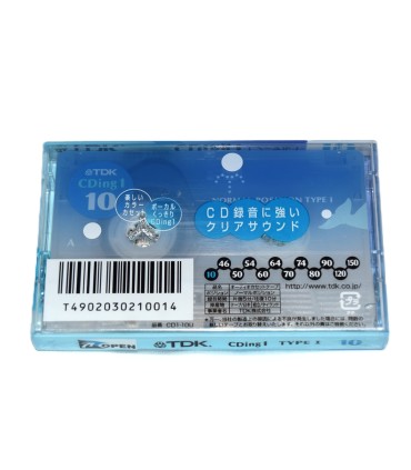 Cinta de Cassette vírgen TDK CDing 1 10min
