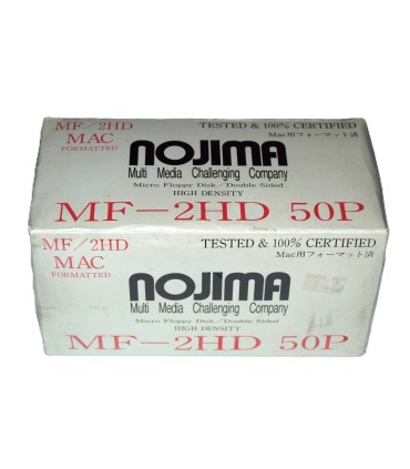 Caja 50 disquetes 3 1/2 2HD Nojima Macintosh