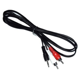 OUTLET Cable Audio estéreo RCA macho-jack 3.5 macho 1.5m. económico