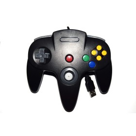 Mando tipo Nintendo 64 USB negro
