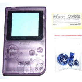 Carcasa GameBoy Pocket morada transparente