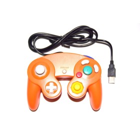 Mando tipo Gamecube USB naranja