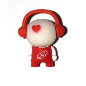 Pendrive USB 2.0 8Gb. Muñeco auriculares