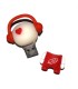 Pendrive USB 2.0 8Gb. Muñeco auriculares