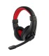 Auriculares Gaming con micrófono rojo/negro