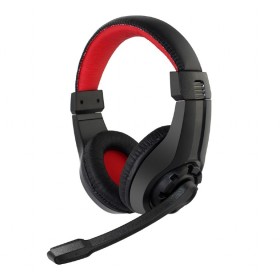 Auriculares Gaming con micrófono rojo/negro