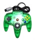 Mando compatible Nintendo 64 verde transparente  (nuevo)