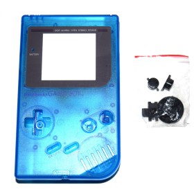 Carcasa GameBoy DMG-01 azul transparente