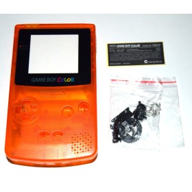 Carcasa GameBoy Color Naranja Transparente