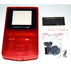 Carcasa GameBoy Color Roja Transparente
