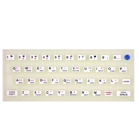 Teclado goma ZX Spectrum 16/48k blanco (fluorescente)