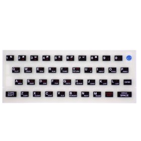 Teclado goma ZX Spectrum 16/48k negro (fluorescente)