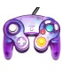Mando compatible Gamecube/Wii morado transparente