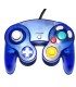 Mando compatible Gamecube/Wii azul oscuro transparente