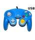 Mando tipo Gamecube USB azul