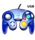 Mando tipo Gamecube USB azul oscuro transparente