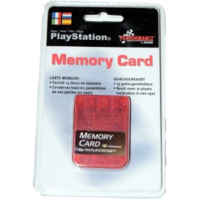 Memory Card compatible Playstation 1 MB. roja