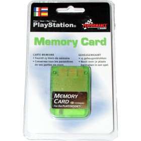 Memory Card compatible Playstation 1 MB. verde