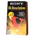 Pack 3 cintas VHS Sony E180 Hi Resolution