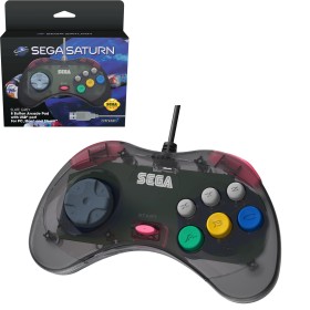 Mando USB Sega Saturn gris transparente (licenciado)