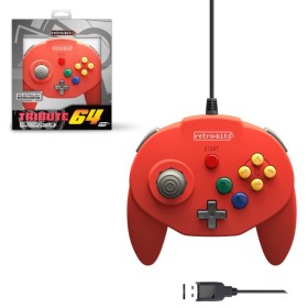 Mando Nintendo 64 Tribute64 USB rojo