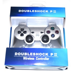 Mando inalambrico compatible Playstation 3 plata