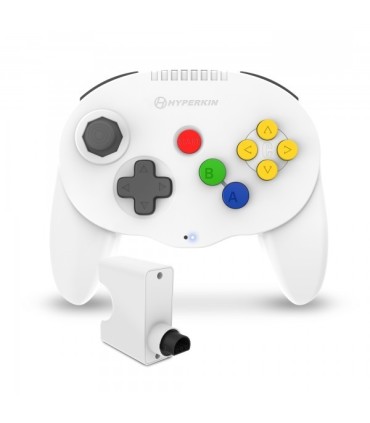 Mando inalámbrico Nintendo 64 Admiral blanco