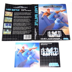 Carátula y manual Last Battle Megadrive