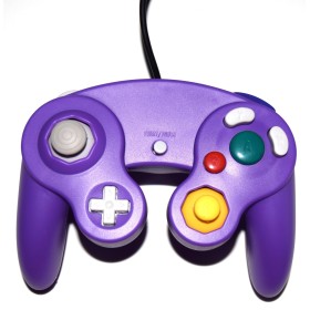 Mando compatible Gamecube/Wii violeta