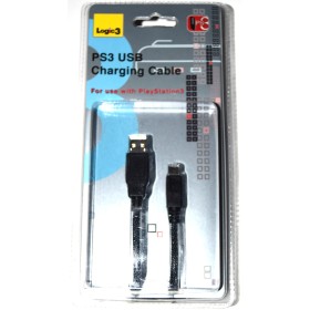 Cable carga mando Logic3 PS3/PSP miniUSB 3m.