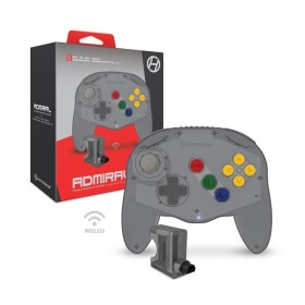 Mando inalámbrico Nintendo 64 Admiral negro transparente