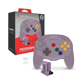 Mando inalámbrico Nintendo 64 Admiral morado transparente