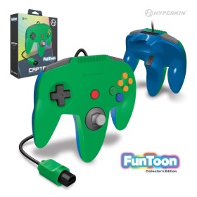 Mando Nintendo 64 Captain verde/azul Funtoon Collector's Edition