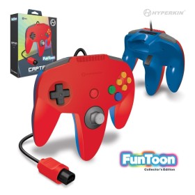 Mando Nintendo 64 Captain rojo/azul Funtoon Collector's Edition