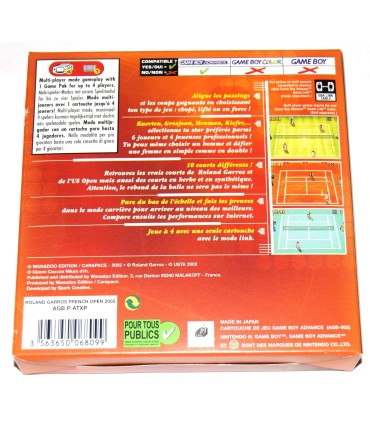 Juego GameBoy Advance Roland Garros 2002  (nuevo)