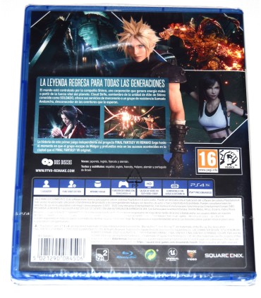 Juego Playstation 4 Final Fantasy VII remake (nuevo)