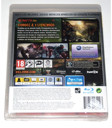 Juego Playstation 3 Killzone 3 (nuevo)