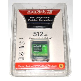Tarjeta memoria Sony PSP Memory Stick Pro Duo 512Mb.