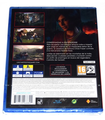 Juego Playstation 4 Uncharted: El Legado Perdido  (nuevo)