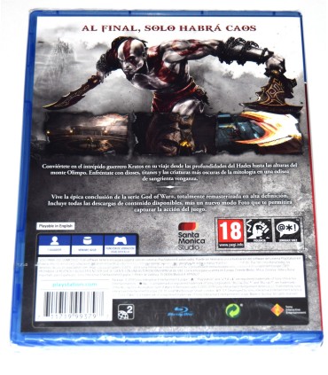 Juego Playstation 4 God of War III Remastered (nuevo)